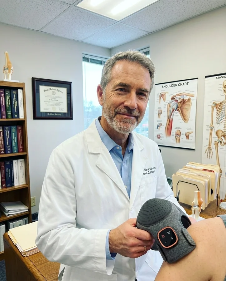 Dr. Blane Schilling with the HumanFrame Triple Method Tissue Activator